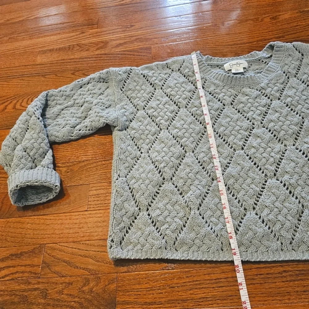 Jessica Simpson Cropped Open Knit Sweater - Size XL - Picture 12 of 12